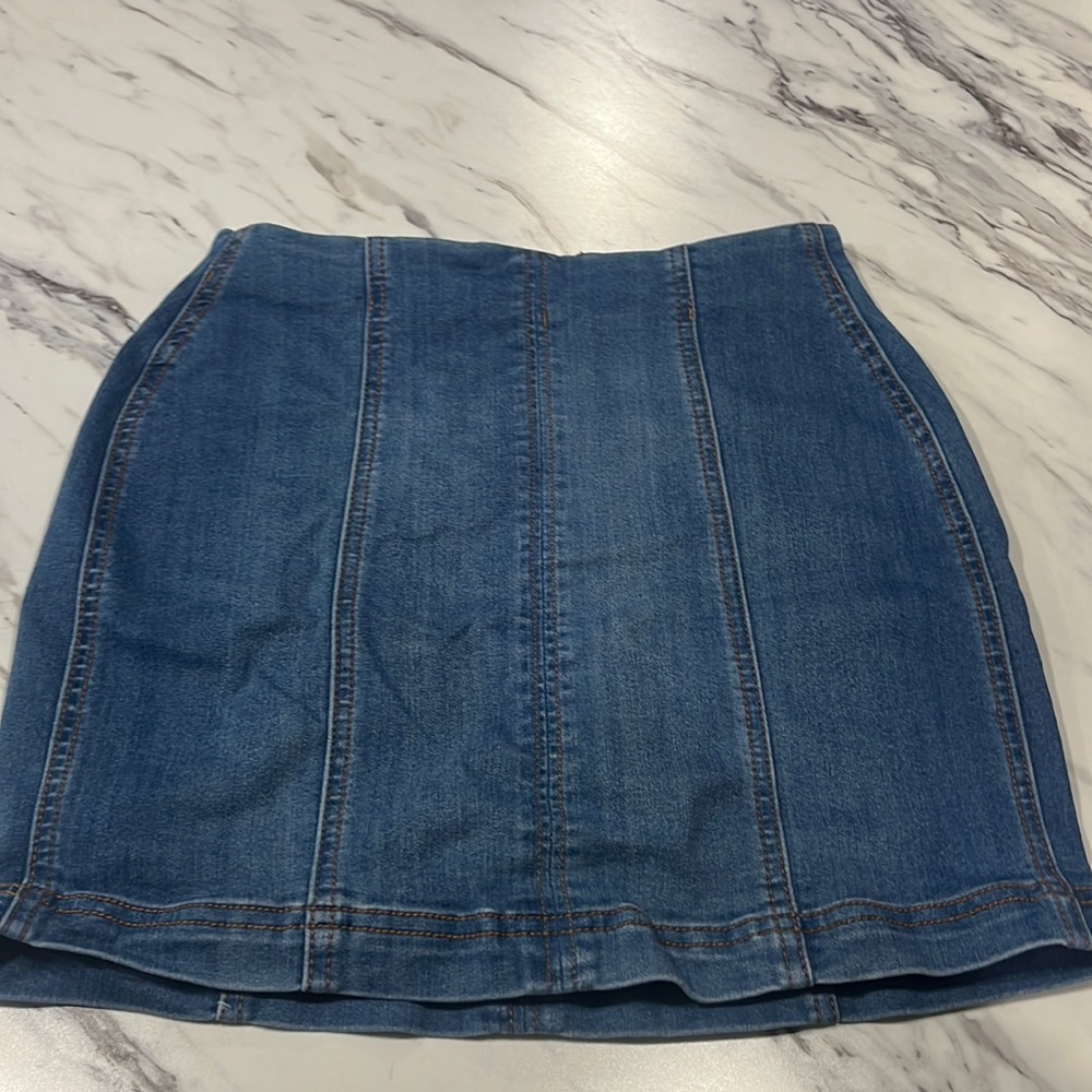 Sky and Sparrow Denim Skirt